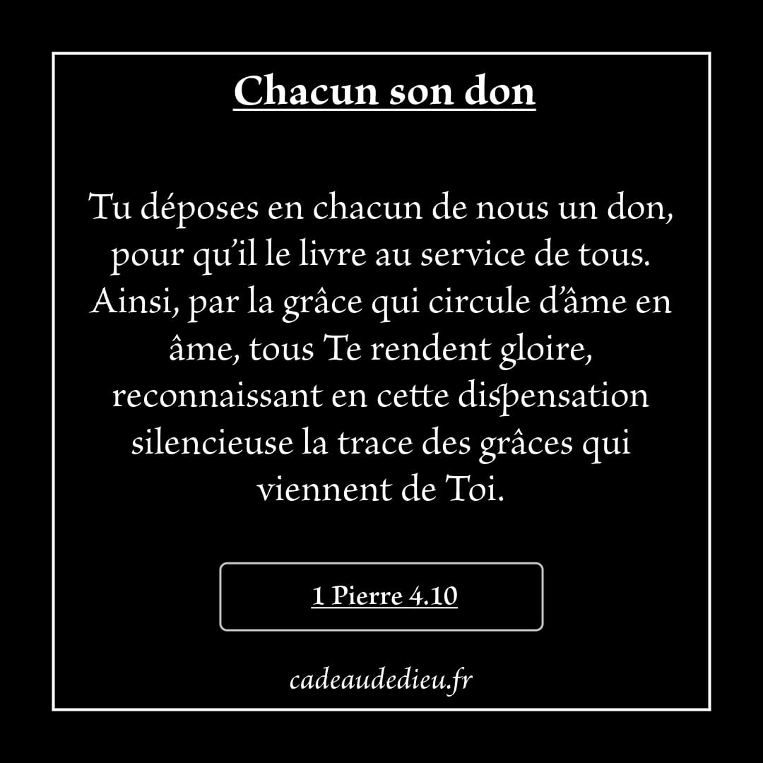 Chacun son don
