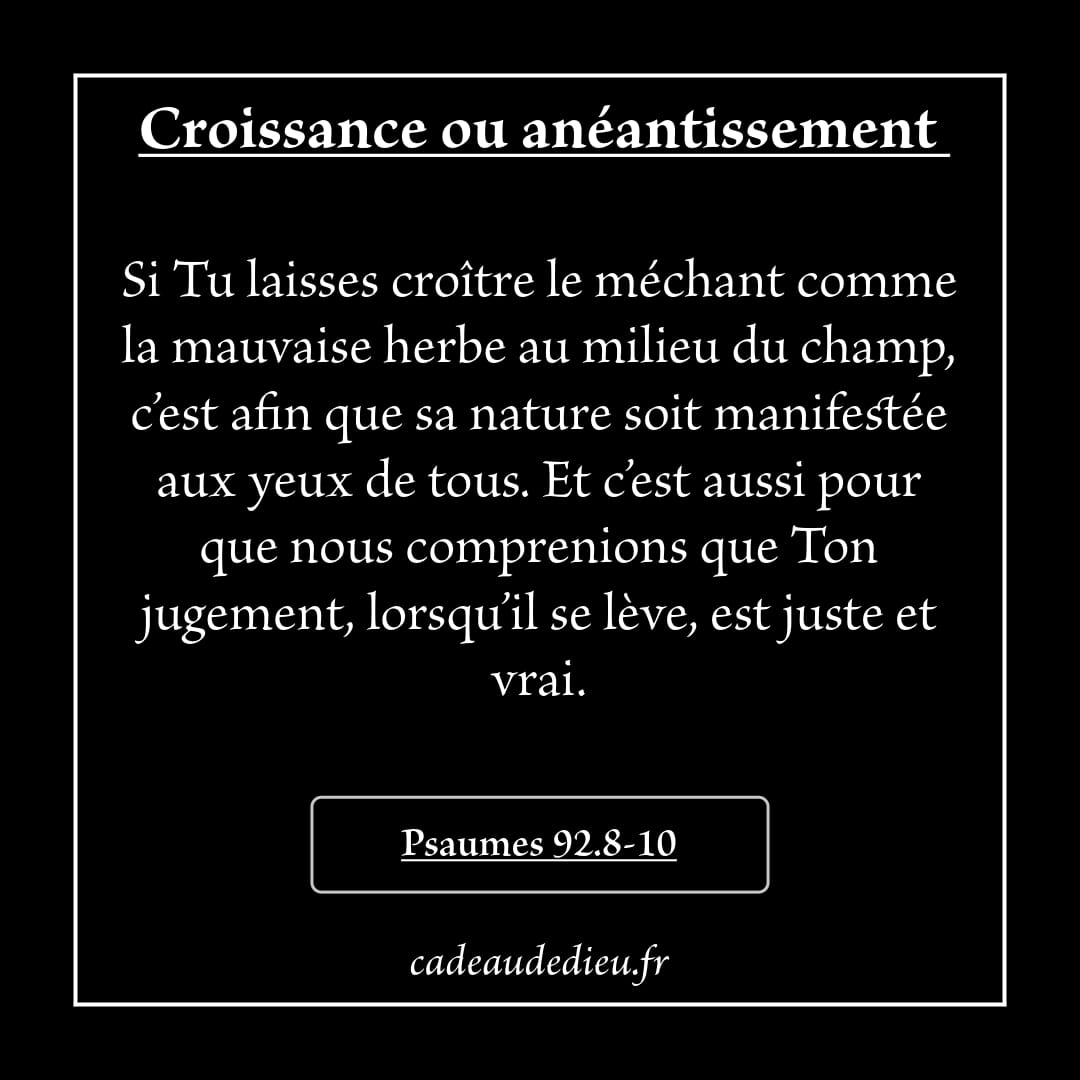 Croissance ou anéantissement