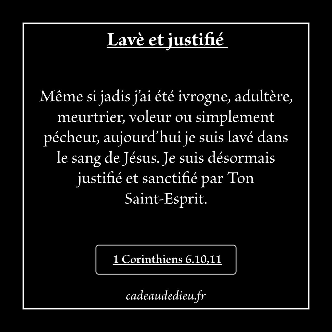 Lavé et justifié