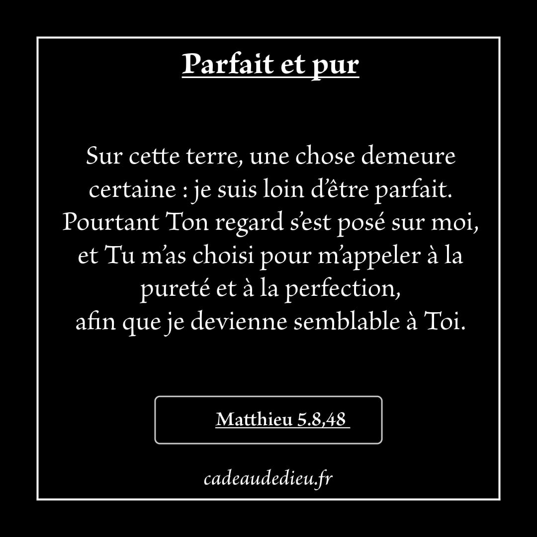 Parfait et pur