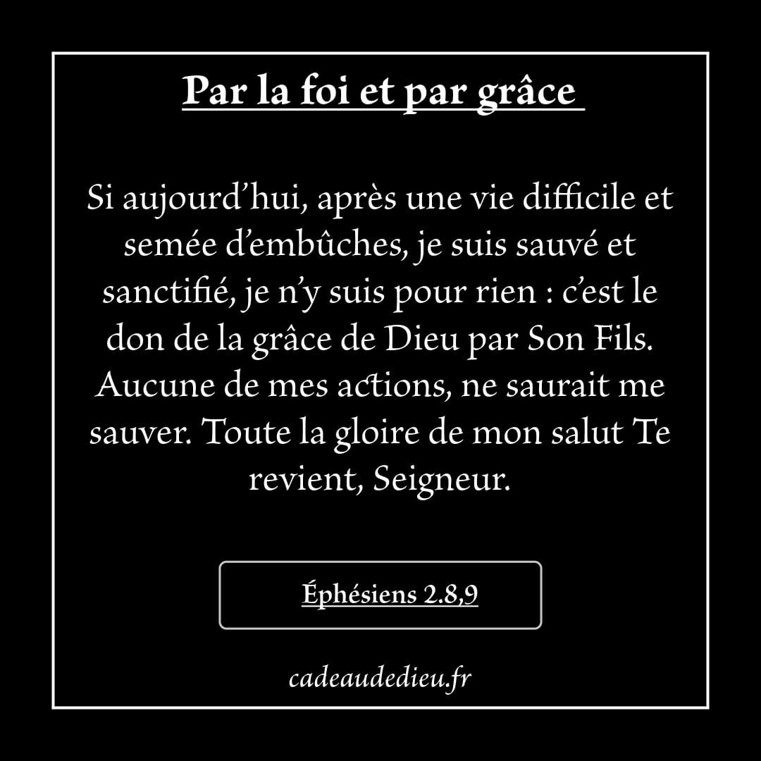 Par la foi et par grâce