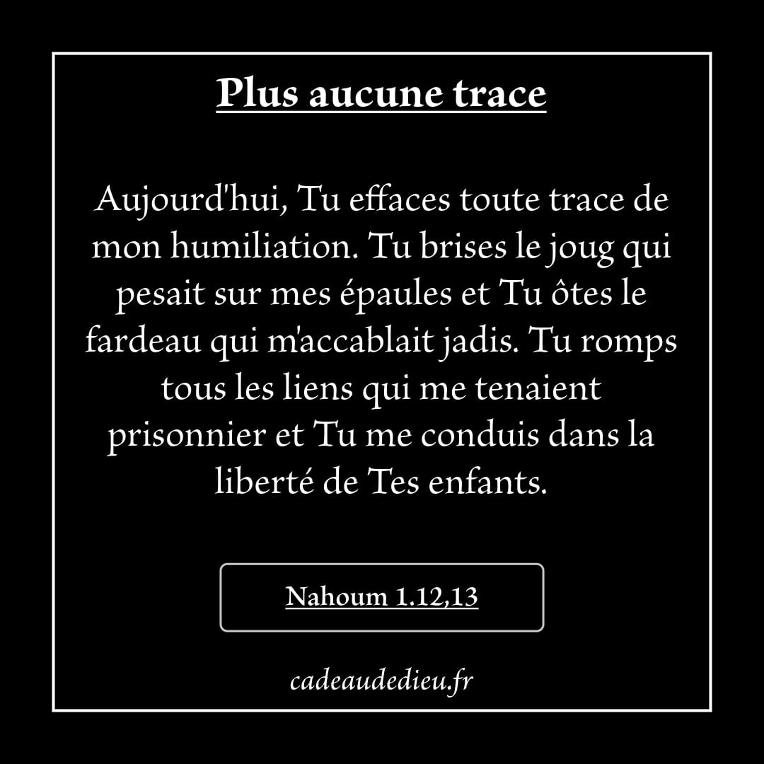 Plus aucune trace