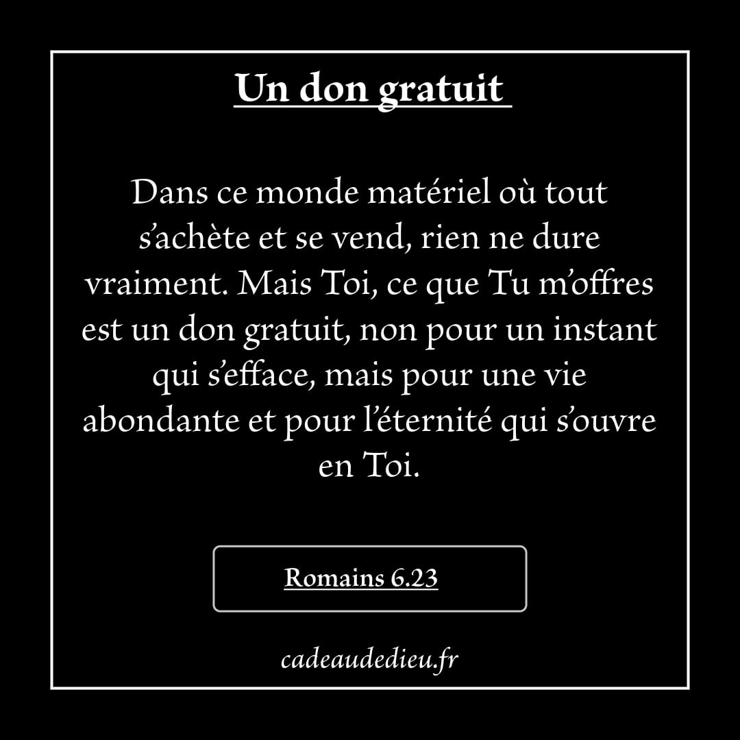 Un don gratuit