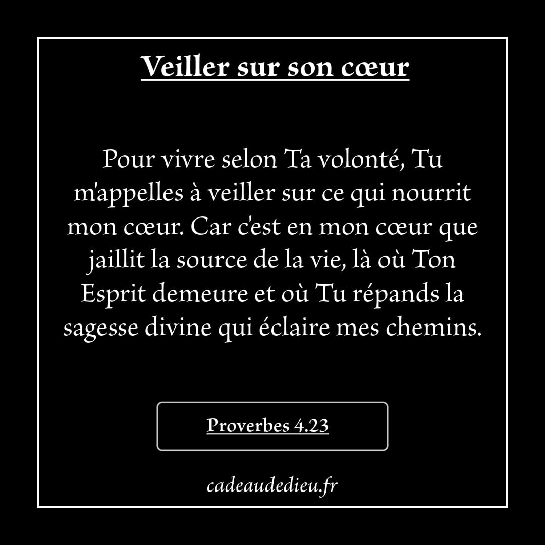 Veiller sur son cœur