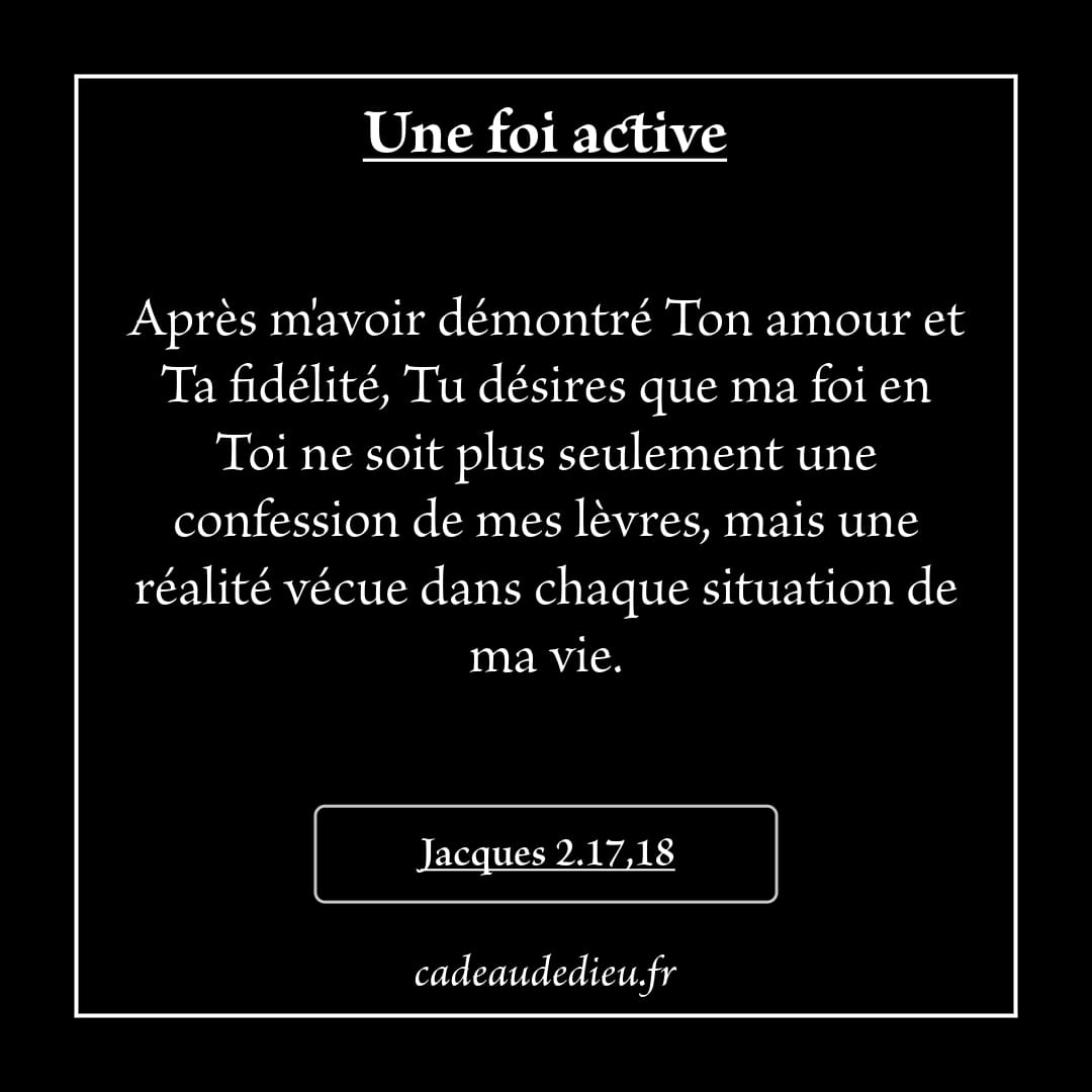 Une foi active