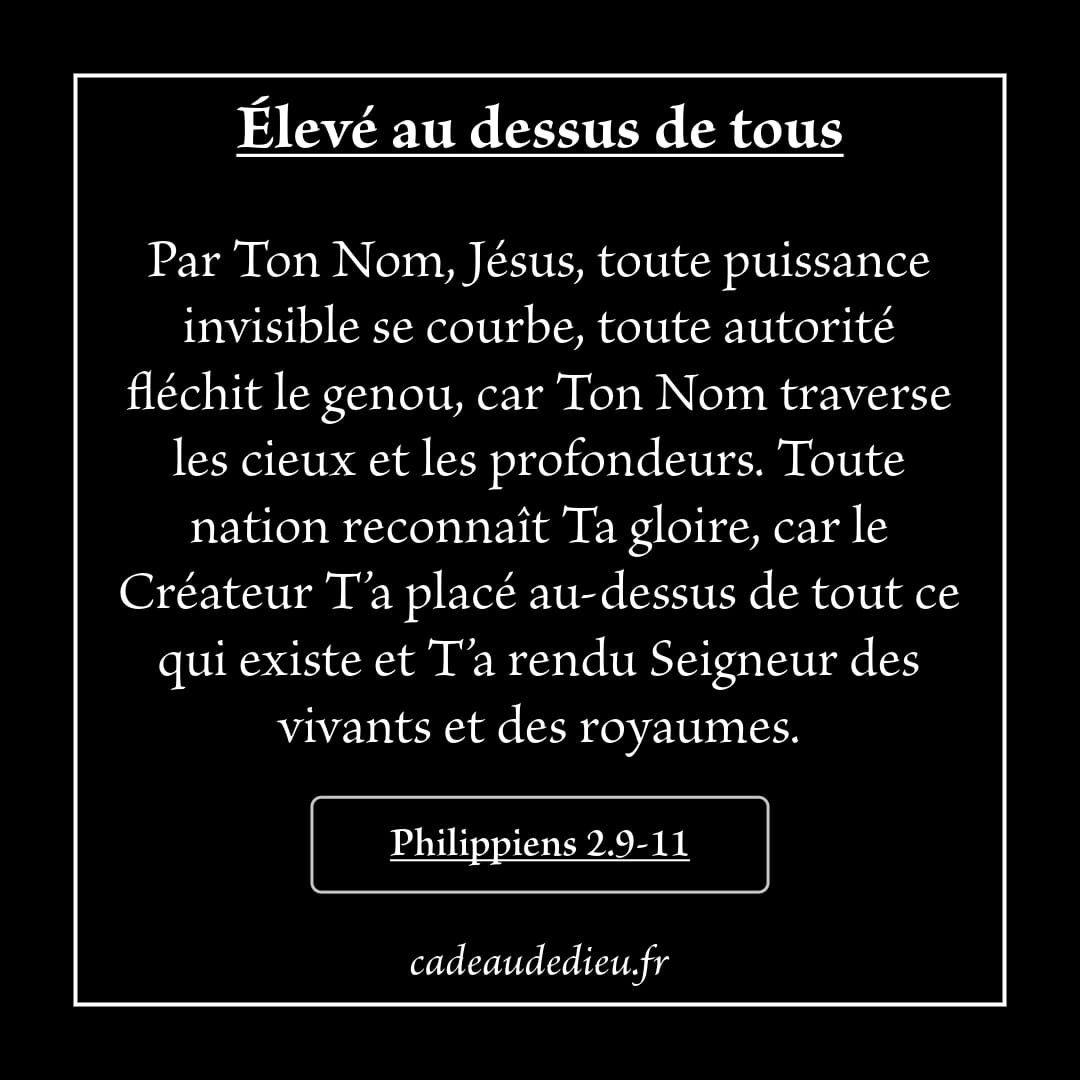 Elevé au dessus de tous