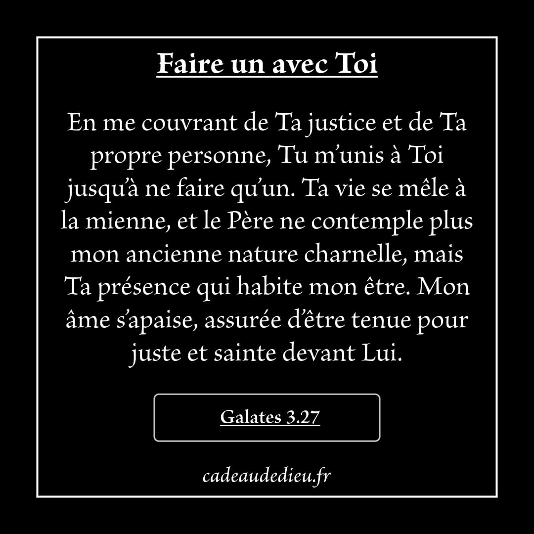 Faire un avec Toi