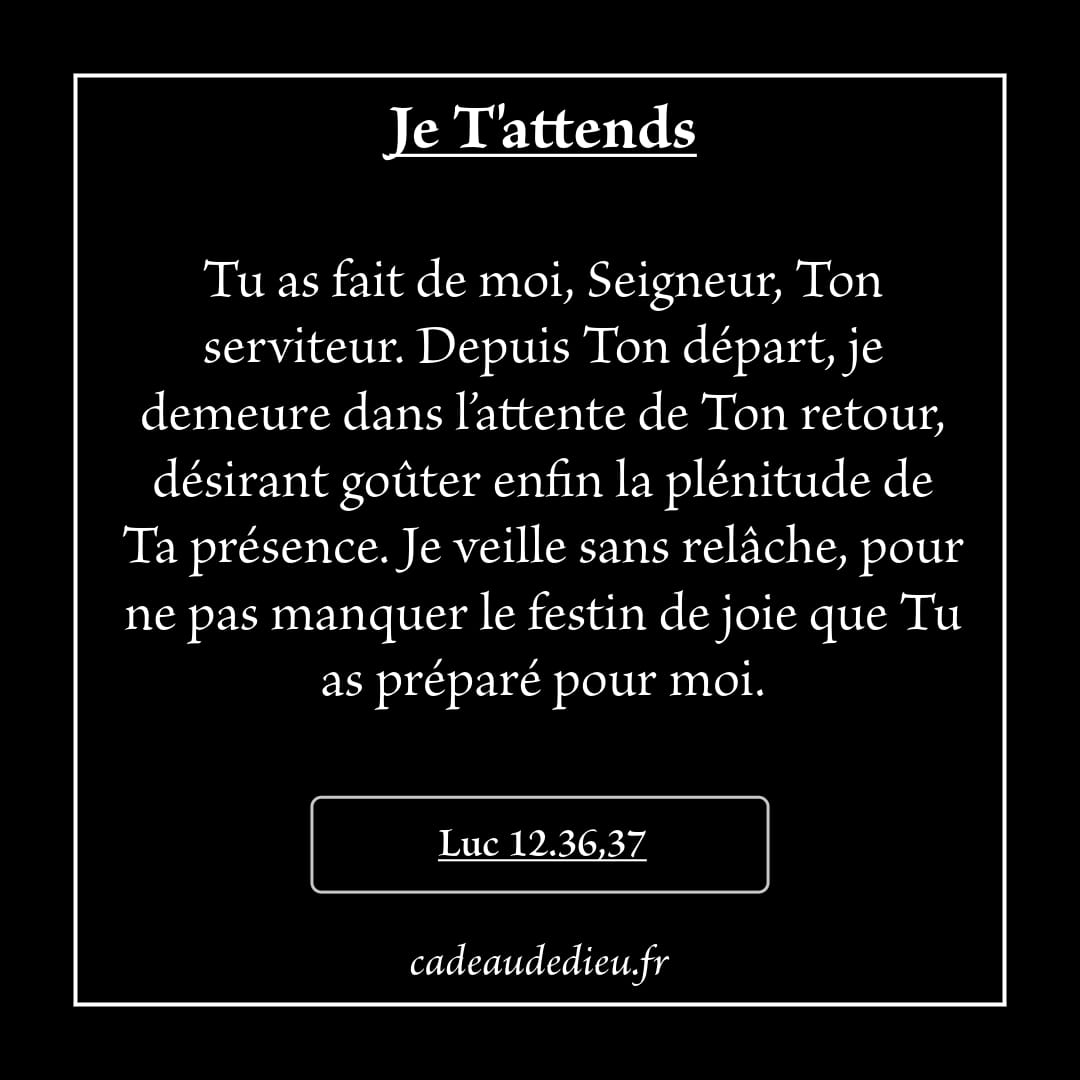 Je T'attends
