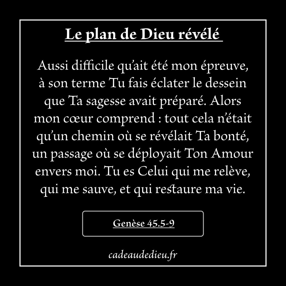Le plan de Dieu révélé