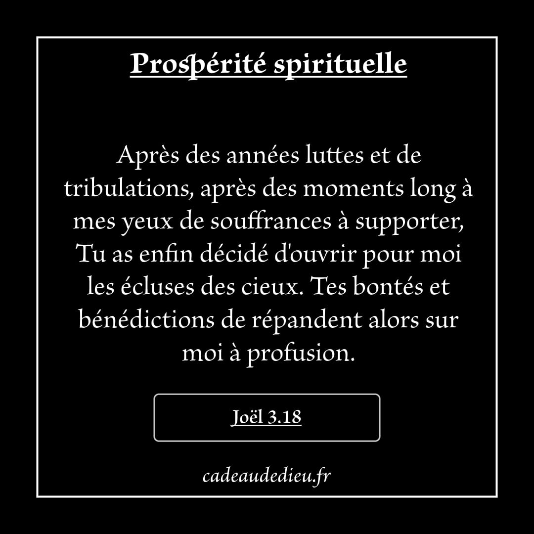 Prospérité spirituelle