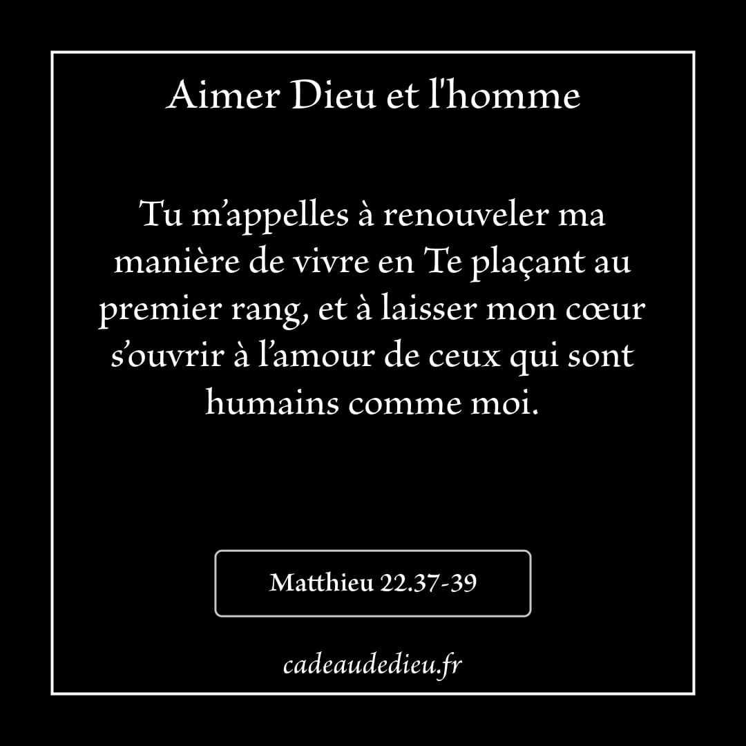 Aimer Dieu et l'homme