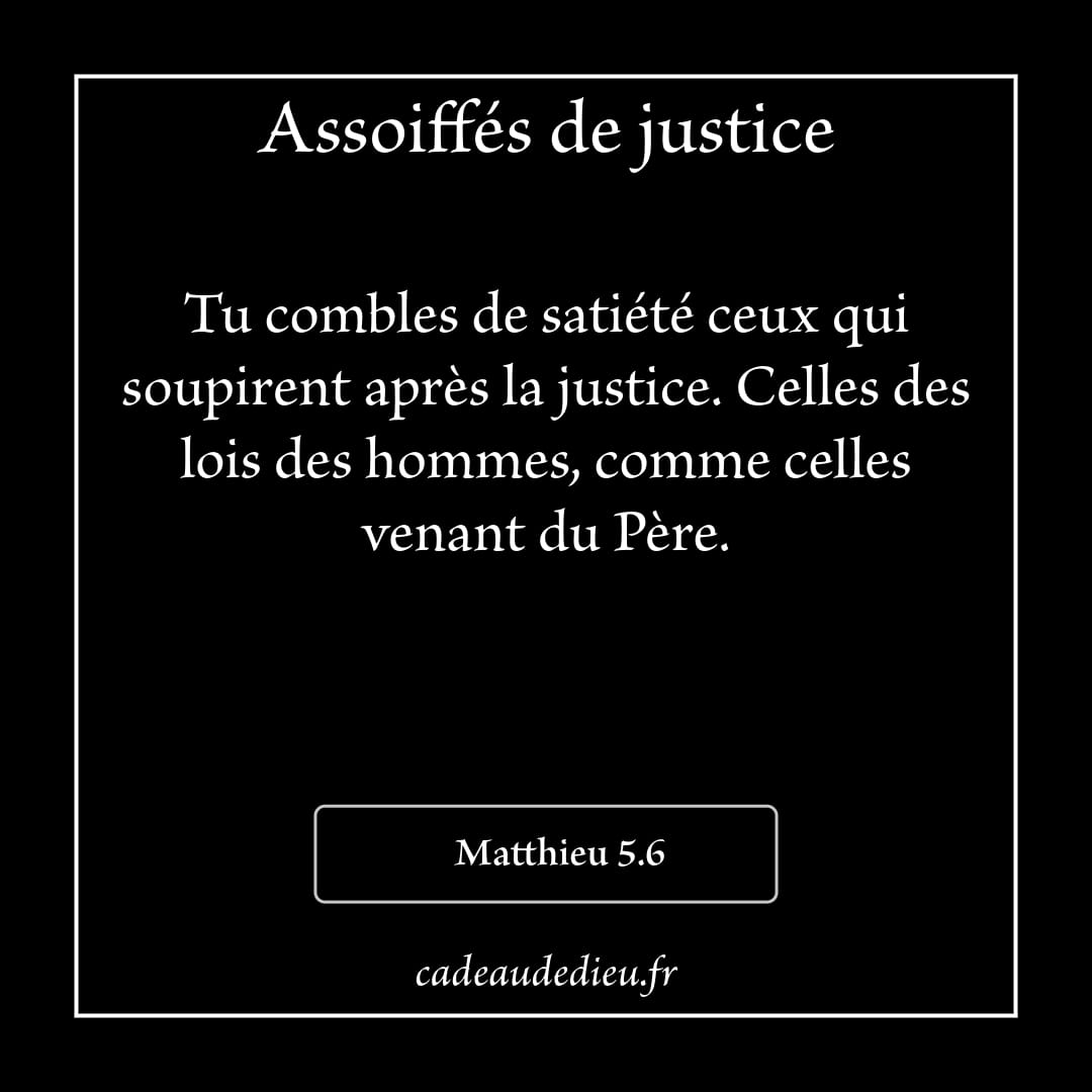 Assoiffés de justice