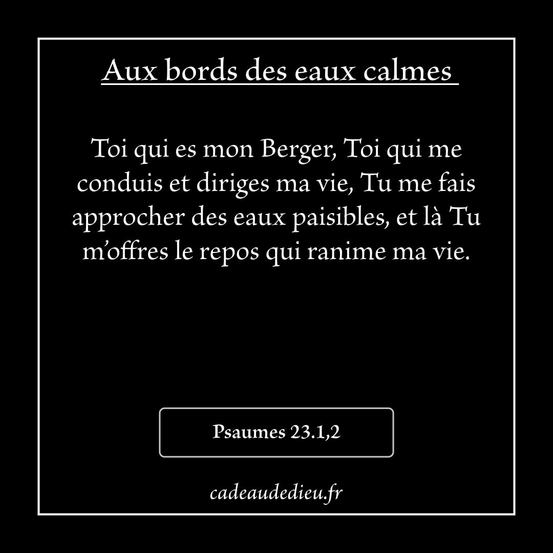 Aux bords des eaux calmes