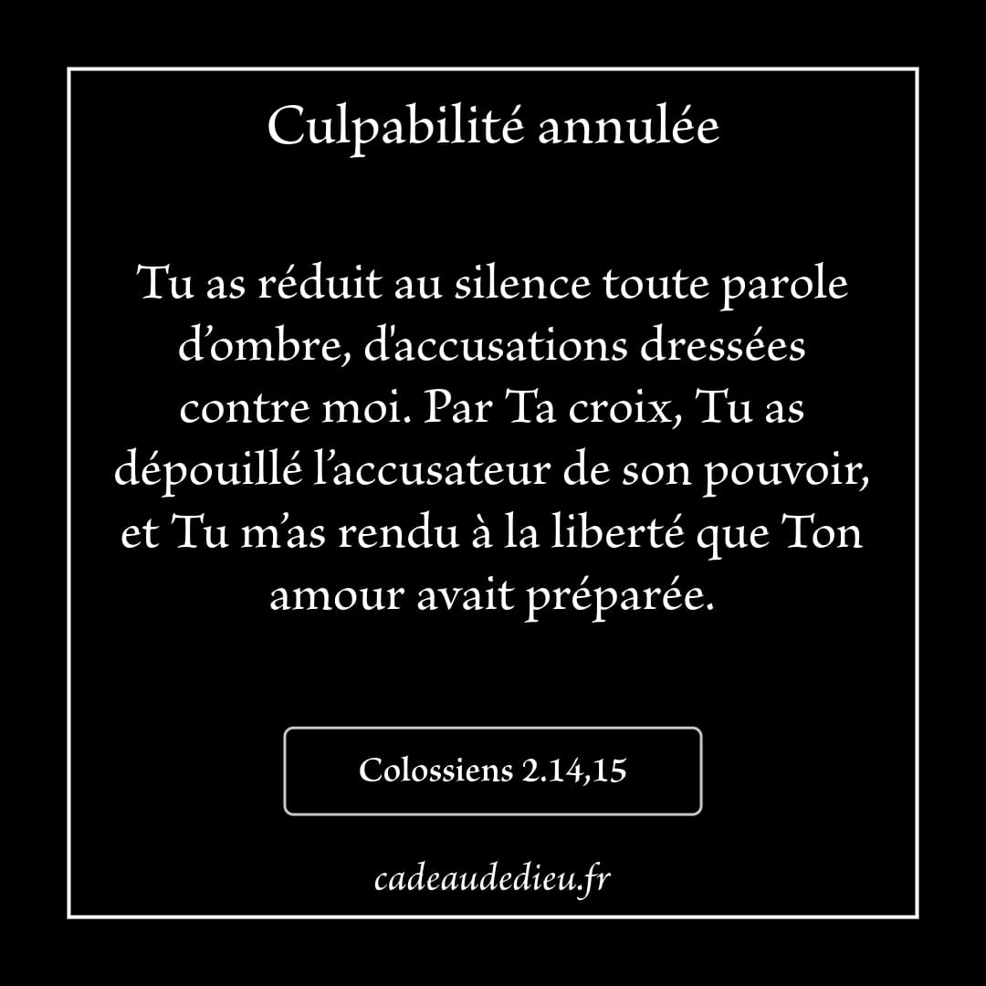 Culpabilité annulée