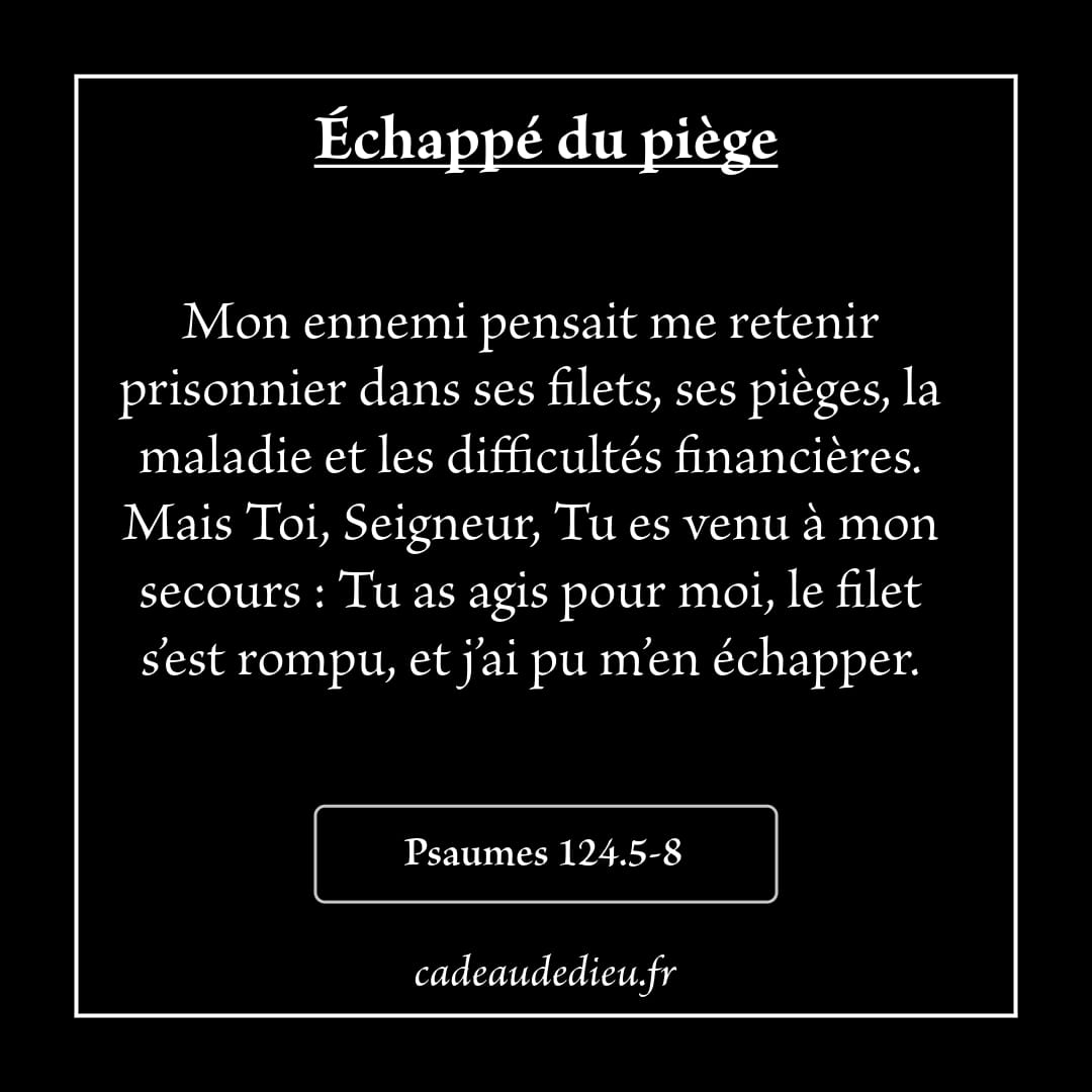 Echappé du piège