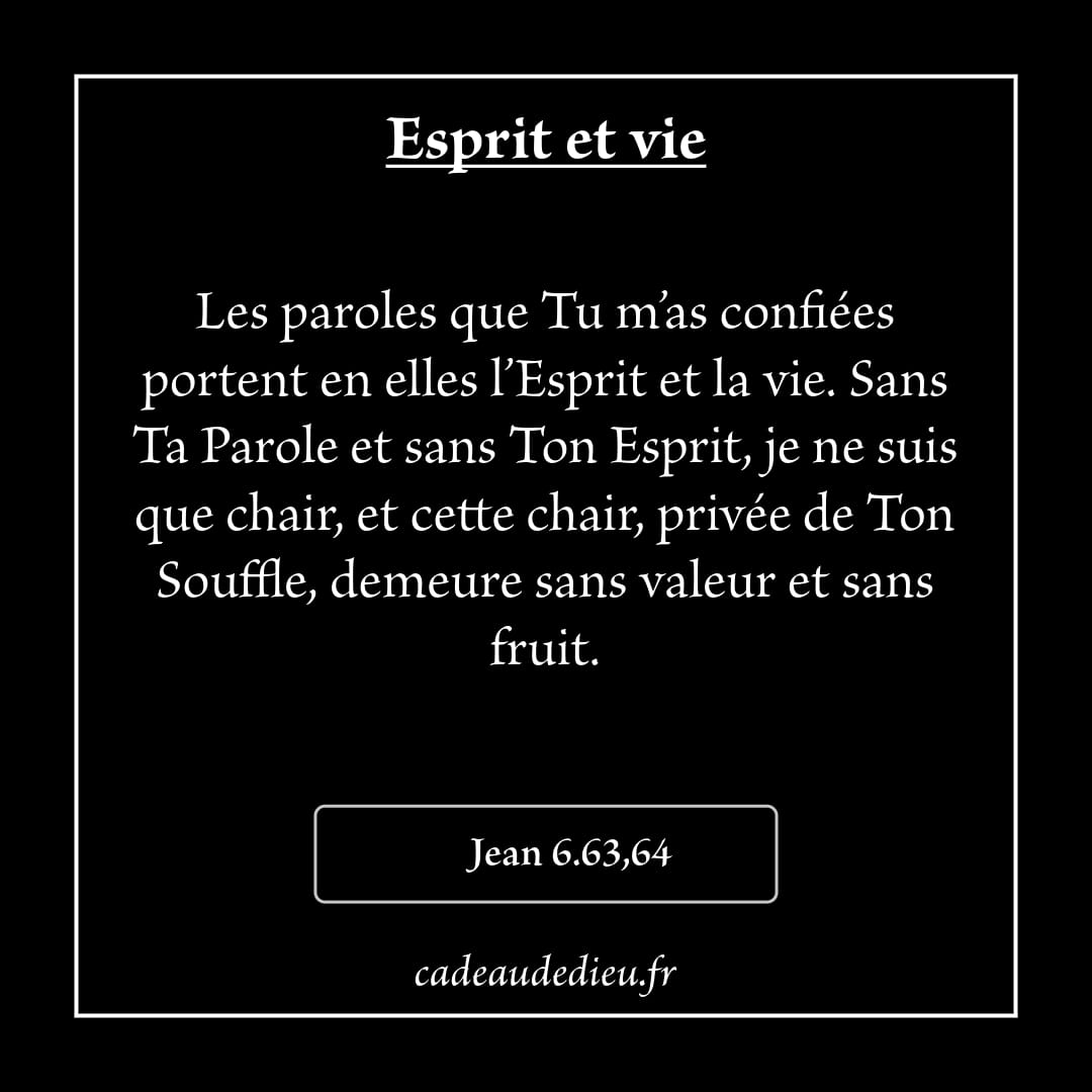 Esprit et vie