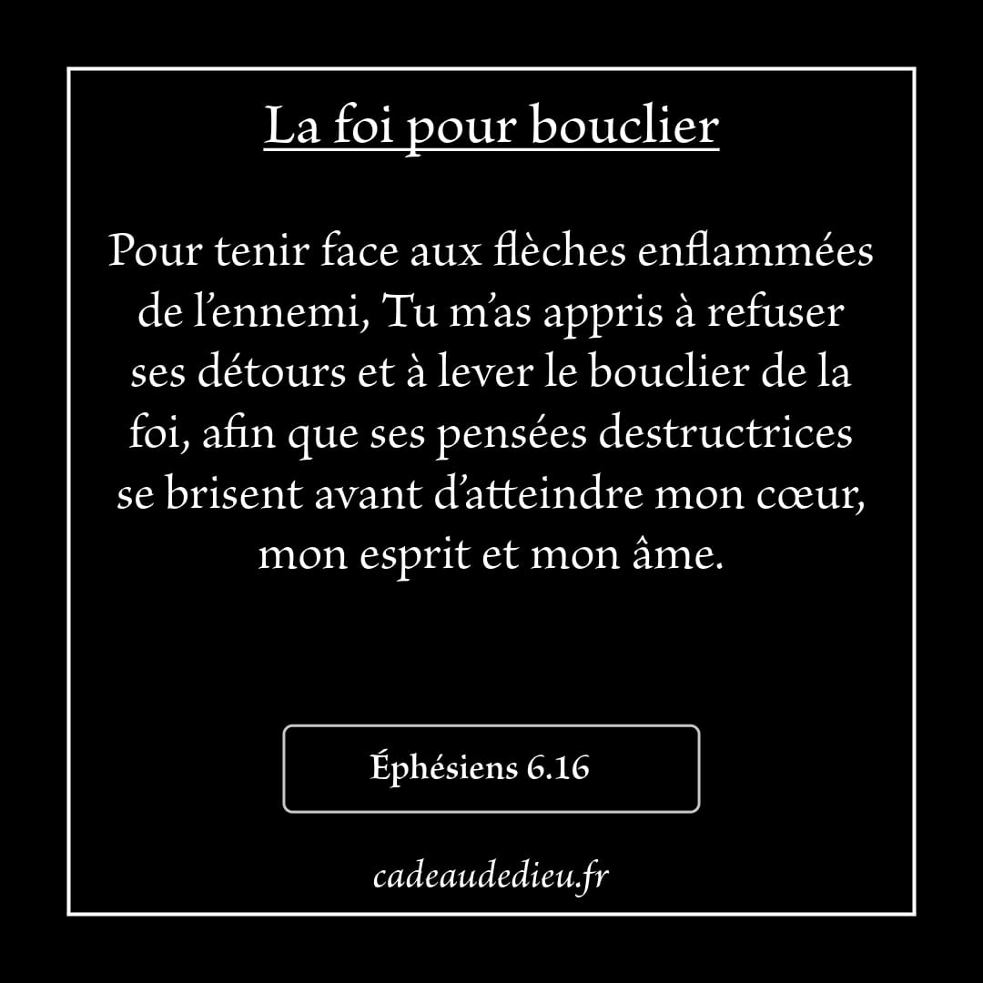 La foi pour bouclier