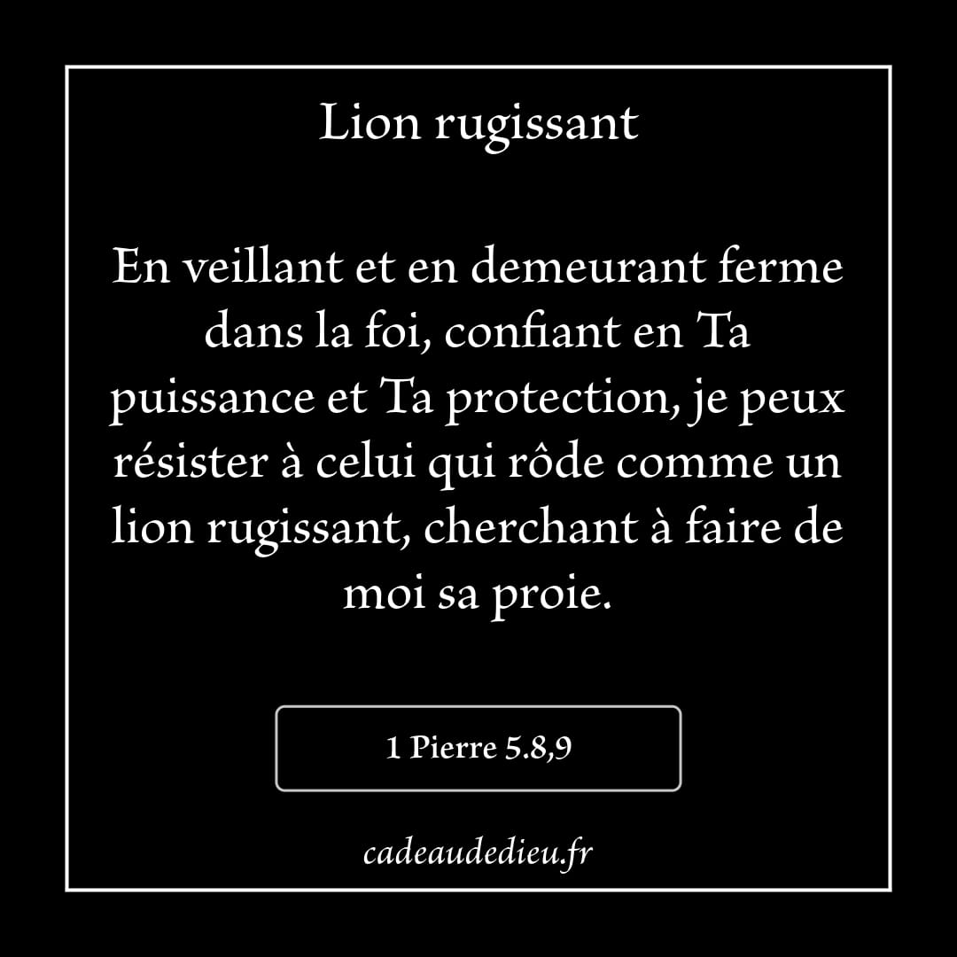 Lion rugissant