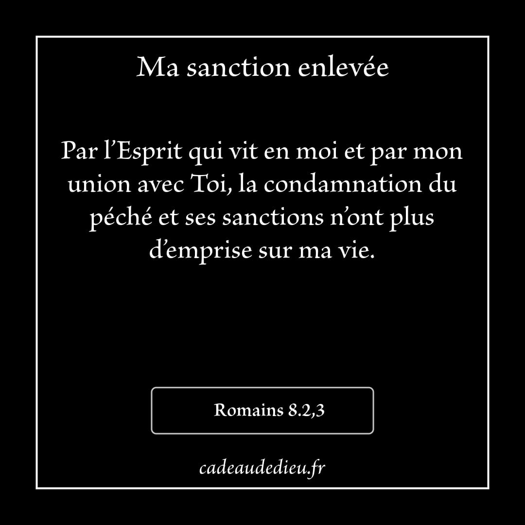 Ma sanction enlevée