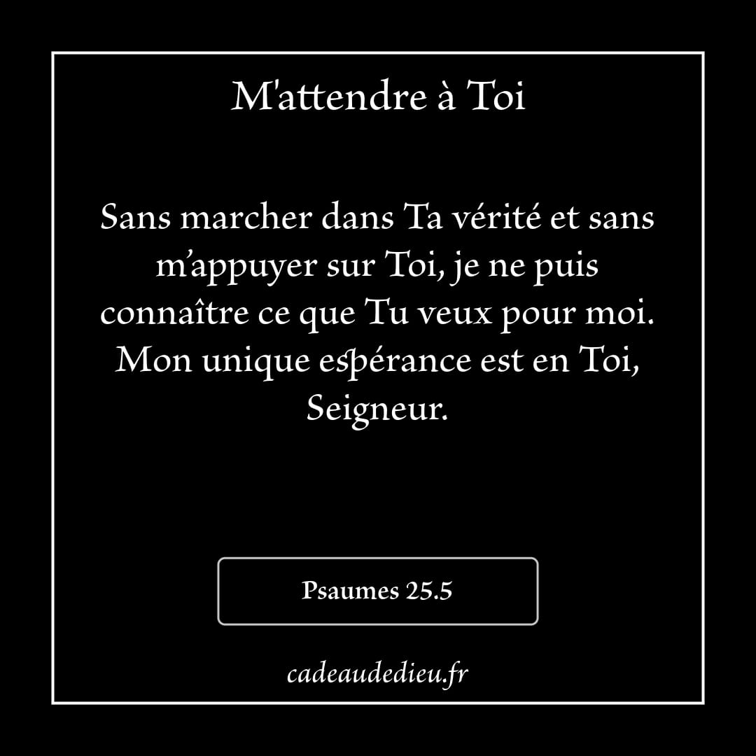 M'attendre à ToiIl n'est pas évident de 