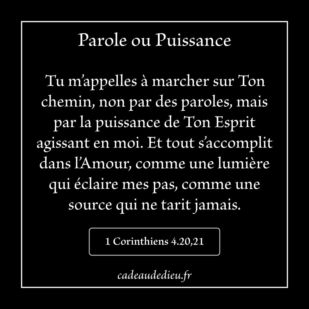 Parole ou Puissance