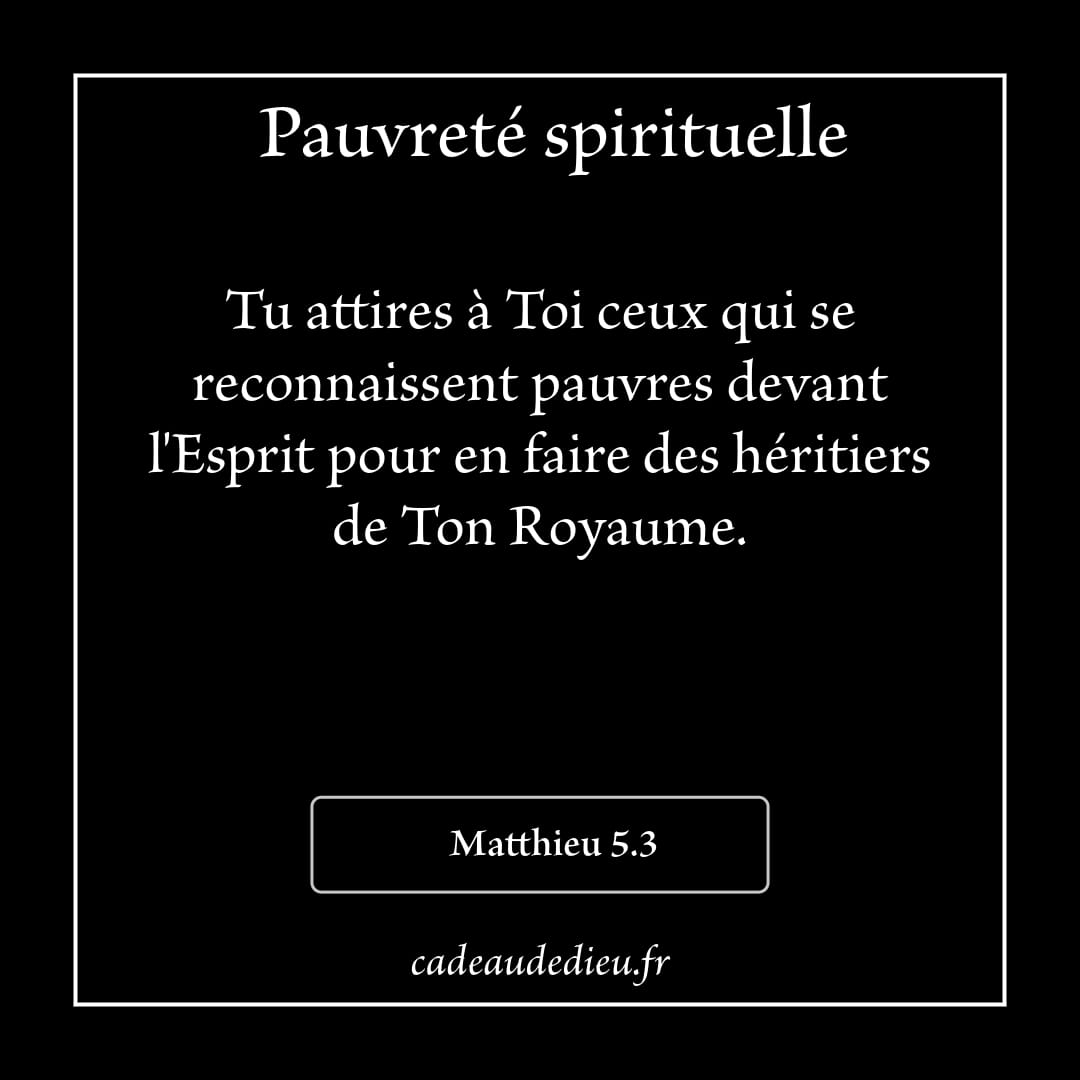 Pauvreté spirituelle