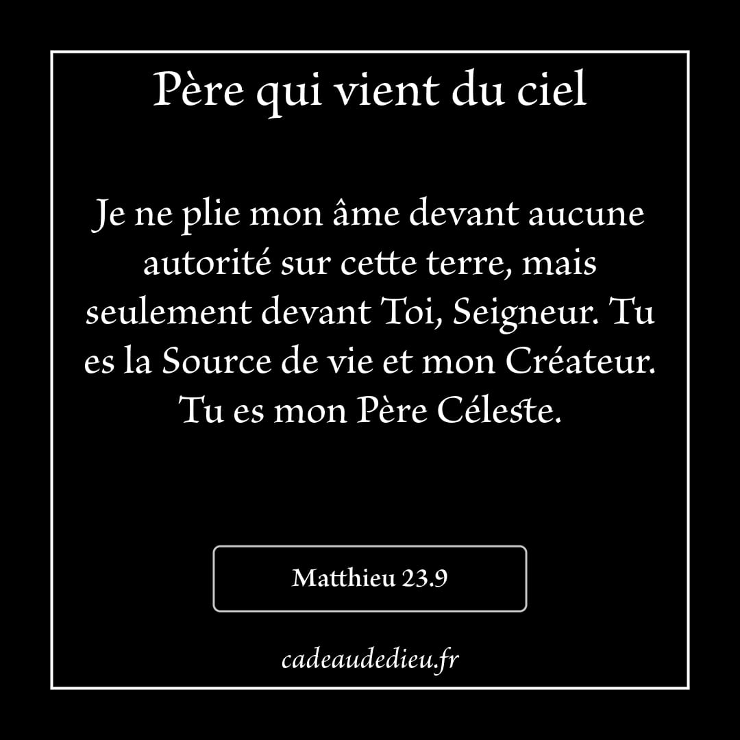 Père qui vient du Ciel