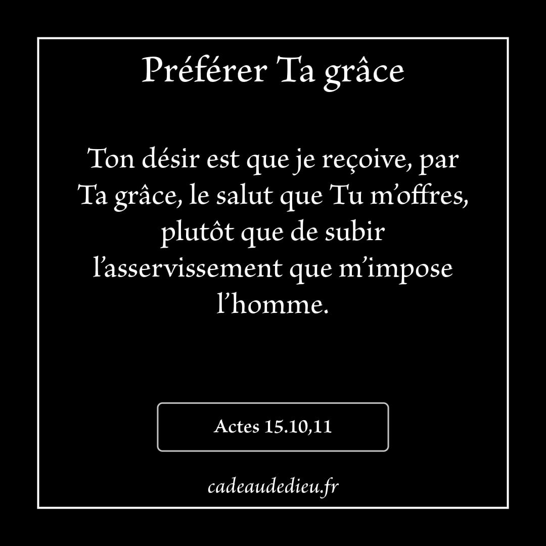 Préférer Ta grâce