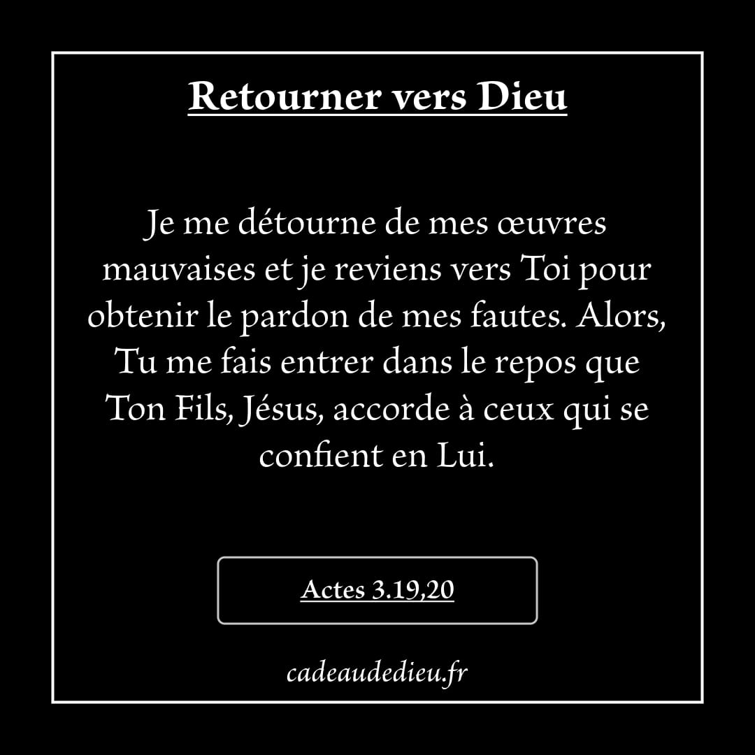 Retourner vers Dieu