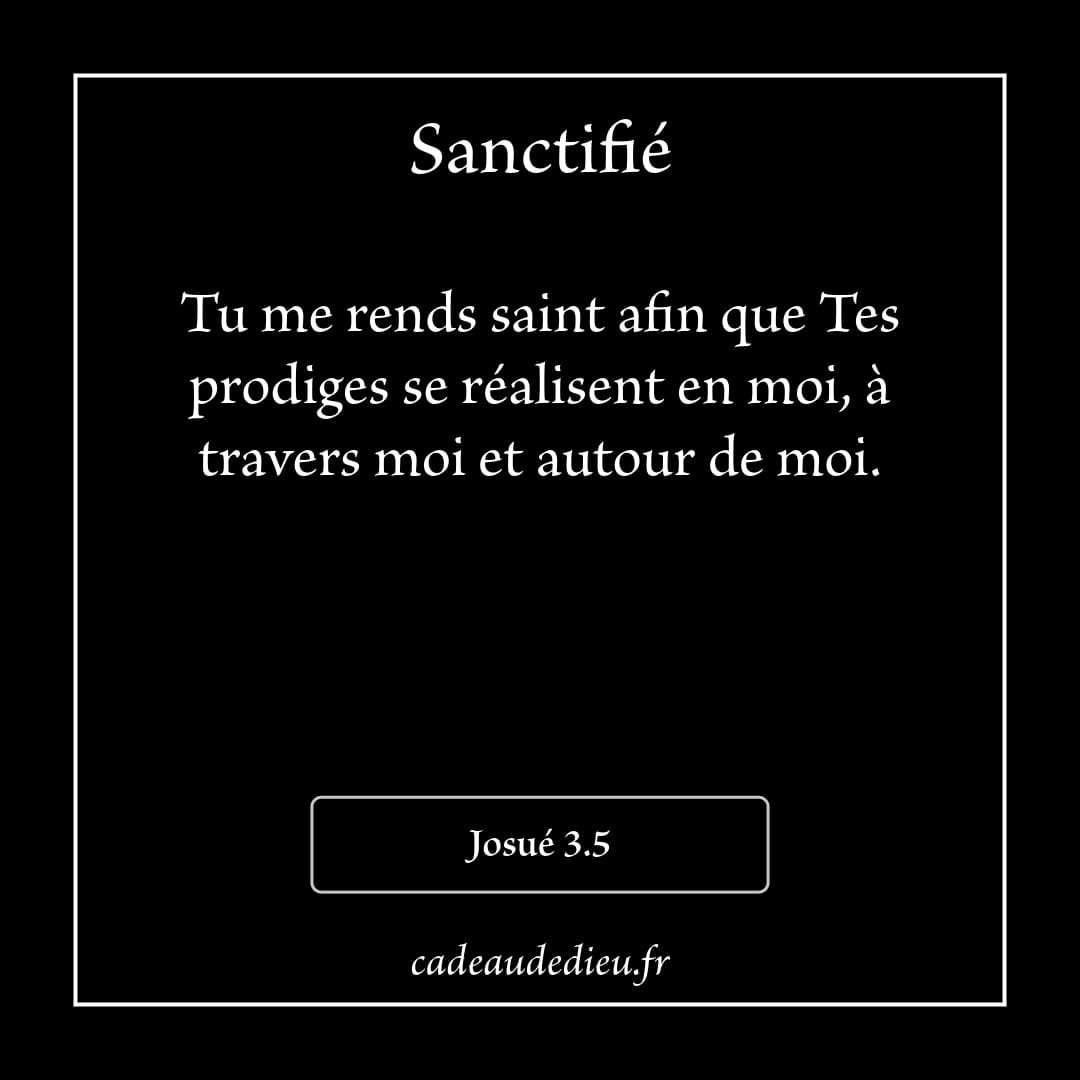Sanctifié