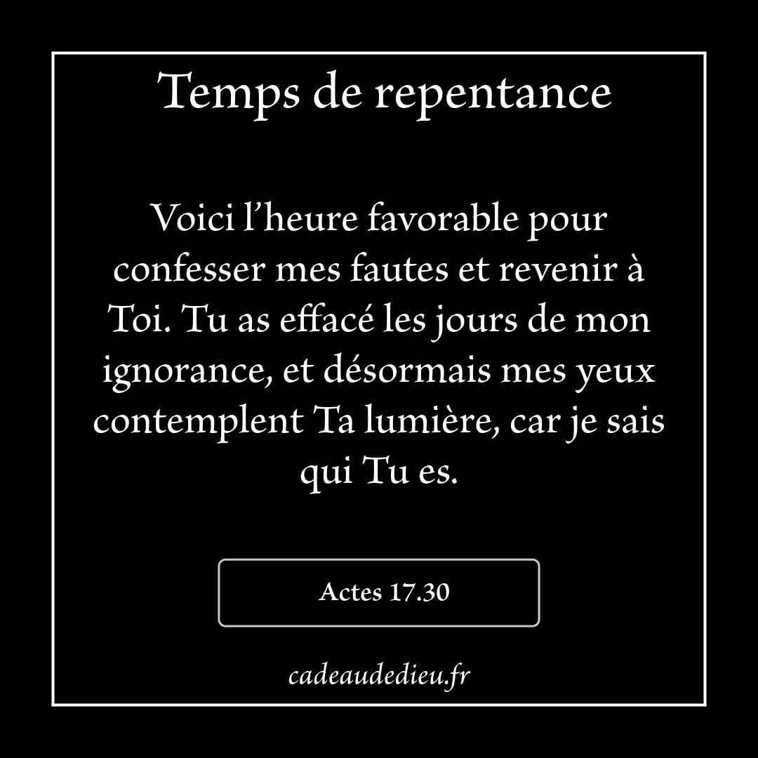 Temps de repentance