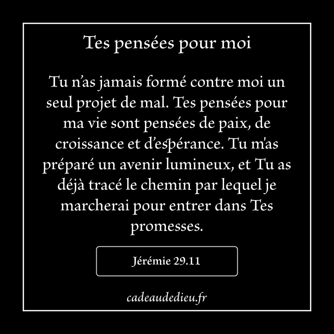 Tes pensées pour moi