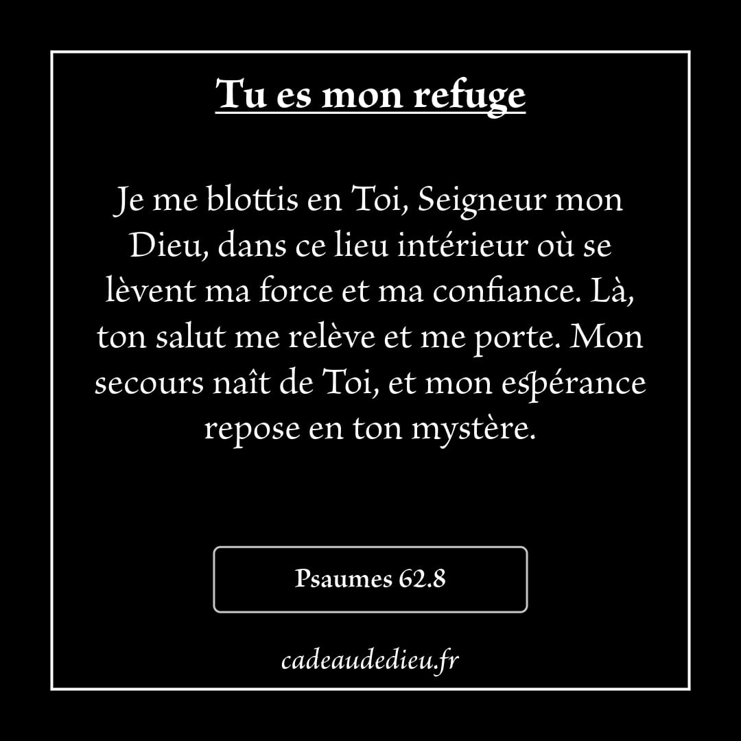 Tu es mon refuge