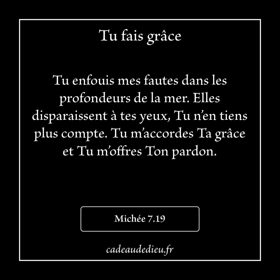 Tu fais grâce