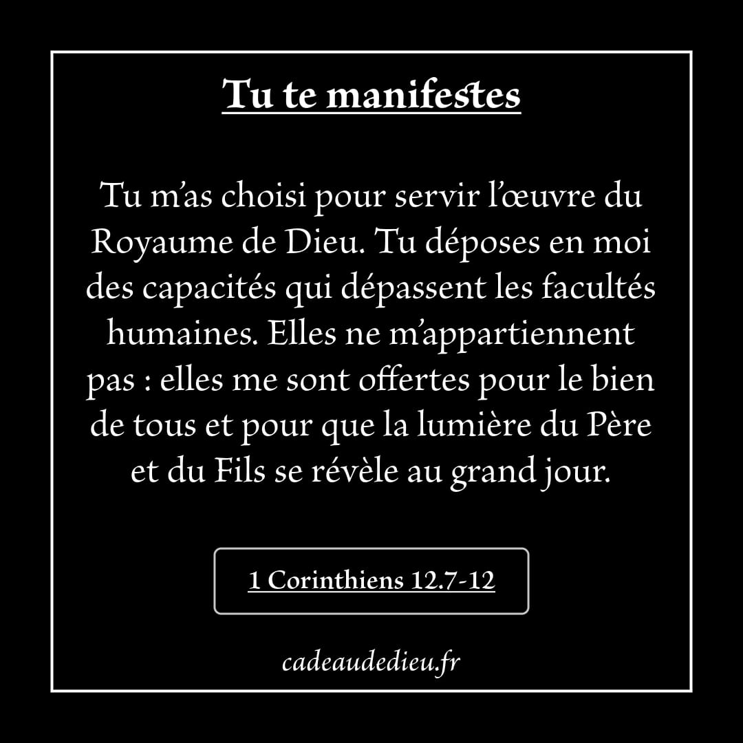 Tu te manifestes