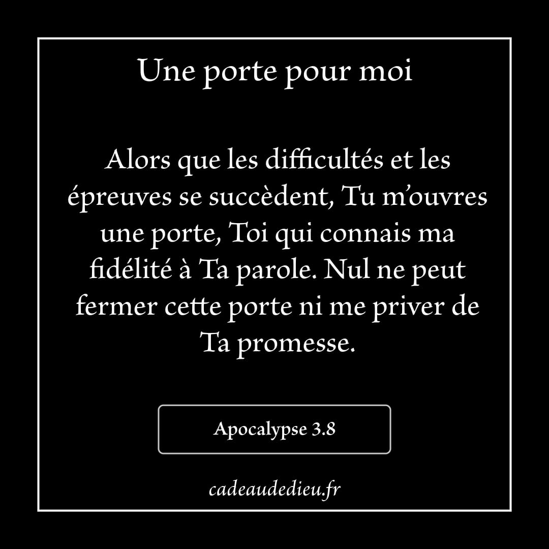 Une porte pour moi