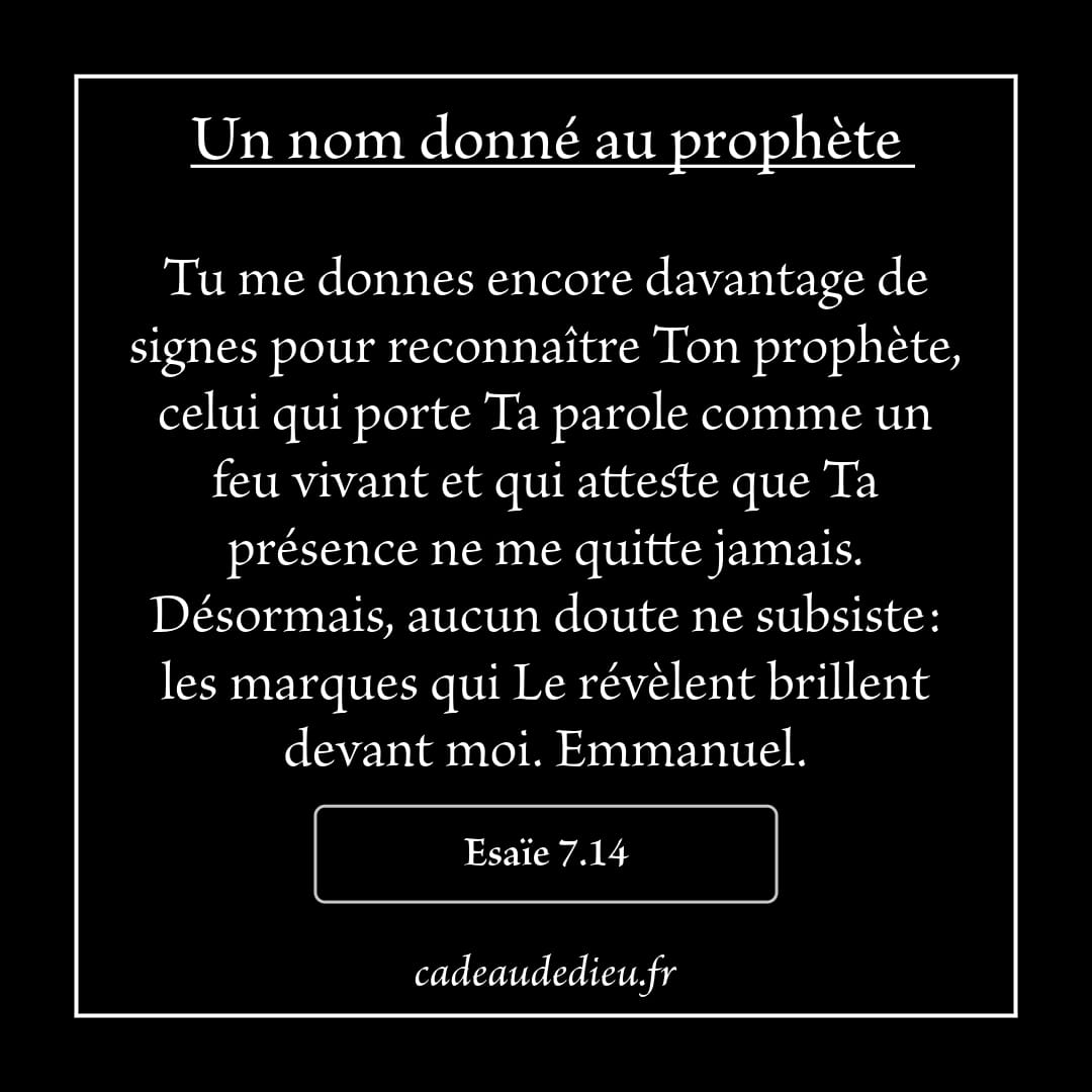 Un nom donné au prophète